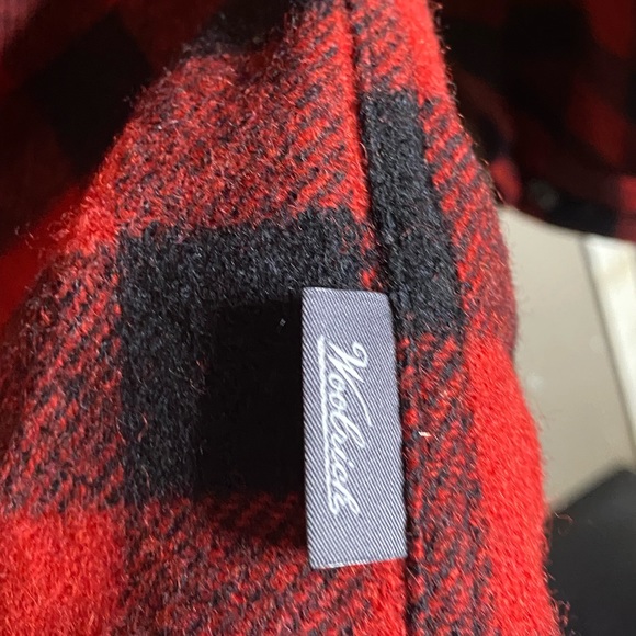 Woolrich Men’s wool blend red plaid long sleeve button front shirt jacket size M - Picture 7 of 11